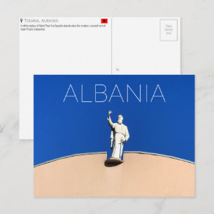 Carte postale de voyage à Tirana, Albanie