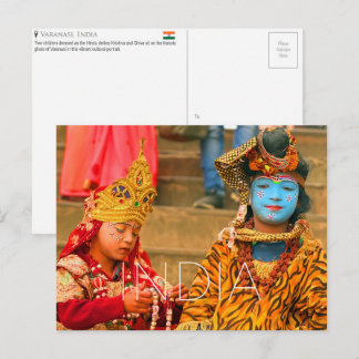 Carte postale de voyage à Varanasi, Inde