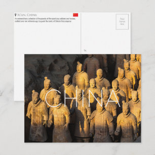Carte postale de voyage à Xi'an, Chine