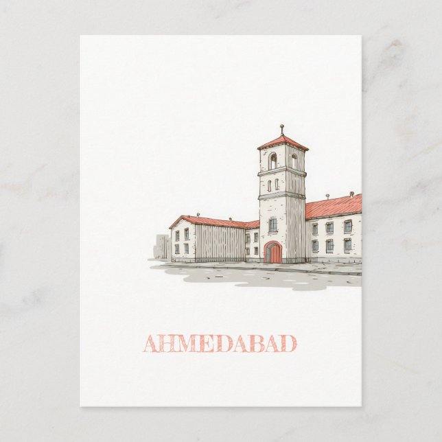 Carte postale de voyage Ahmedabad Inde (Devant)