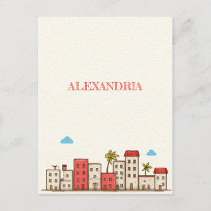 Carte postale de voyage Alexandria Egypt