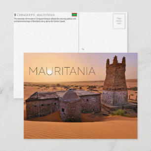 Carte postale de voyage de Chinguetti, Mauritanie