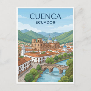 Carte postale de voyage de Cuenca en Équateur