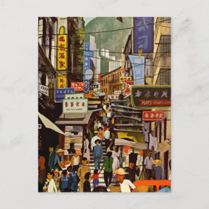 Carte postale de voyage de la compagnie aérienne V