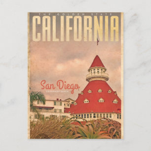 Carte postale de voyage de la plage de Coronado vi