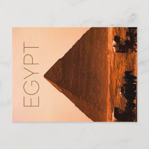 Carte postale de voyage de la pyramide de Gizeh, É