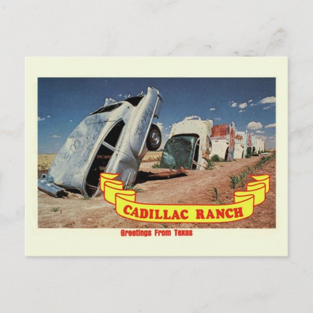 Carte postale de voyage de l'ancienne route 66 Cad (Devant)
