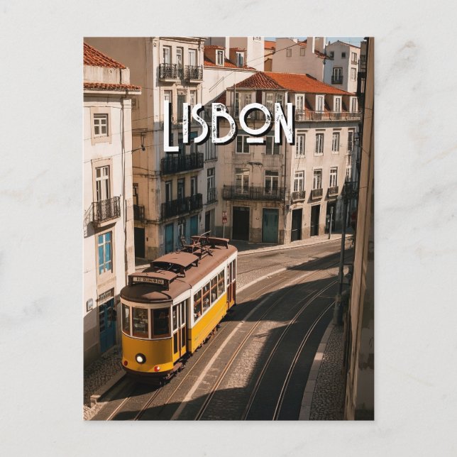 Carte postale de voyage de Lisbonne (Devant)