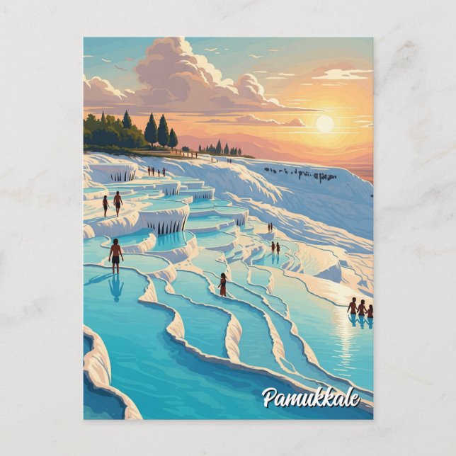 Carte postale de voyage de Pamukkale Turquie (Devant)