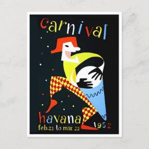 Carte postale de voyage du Carnaval de La Havane 1