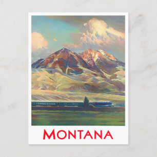 Carte postale de voyage du Montana