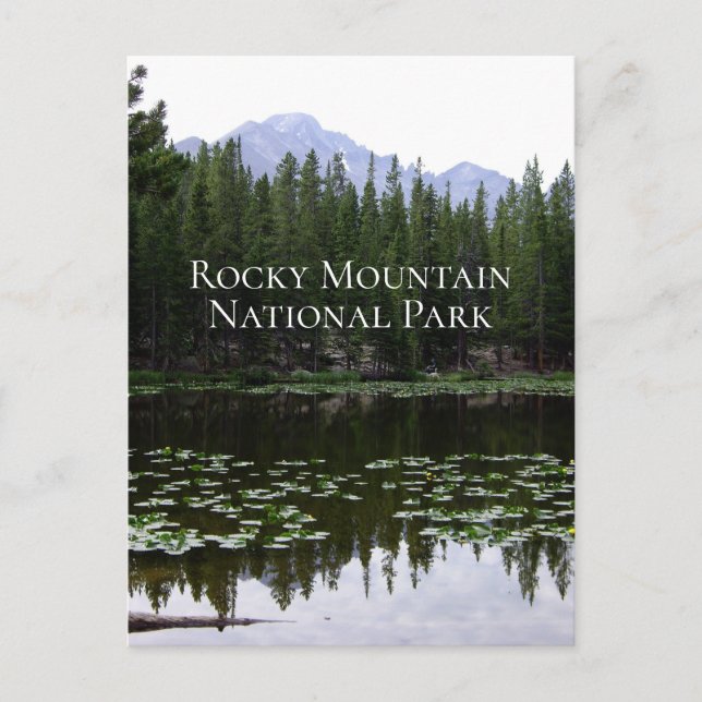 Carte postale de voyage du parc national de Rocky  (Devant)