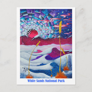 Carte postale de voyage du parc national des Sands