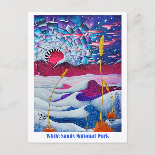 Carte postale de voyage du parc national des Sands (Devant)