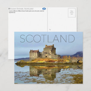 Carte postale de voyage Eilean Donan, Écosse