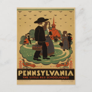 Carte postale de voyage en Pennsylvanie