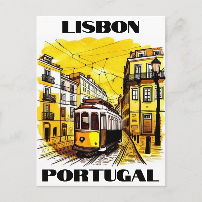 Carte postale de voyage Lisbonne Portugal (Devant)