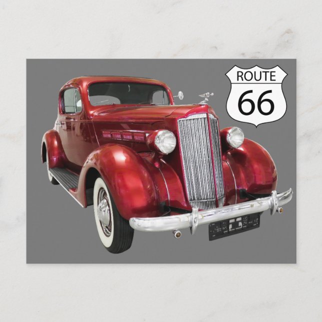 Carte postale de voyage Route 66 États-Unis (Devant)