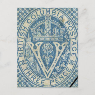 Carte postale de voyage vintage Colombie-Britanniq