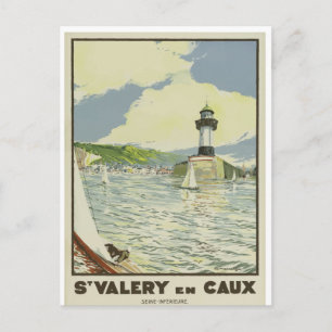 Carte postale de voyage vintage française St Valer