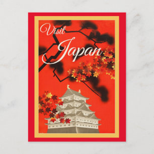 Carte postale de voyage vintage JAPON