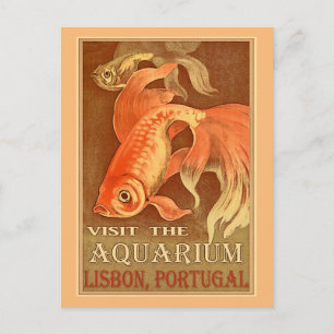 Carte postale de voyage vintage Lisbonne Portugal