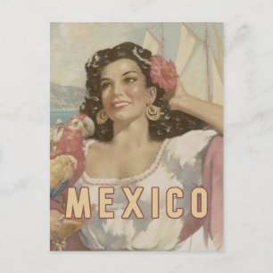 Carte postale de voyage vintage Mexique