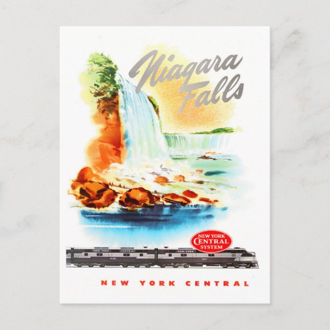 Carte postale de voyage vintage Niagara Falls (Devant)