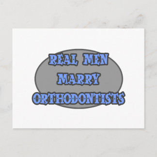 Carte Postale De vrais hommes épousent des orthodontistes
