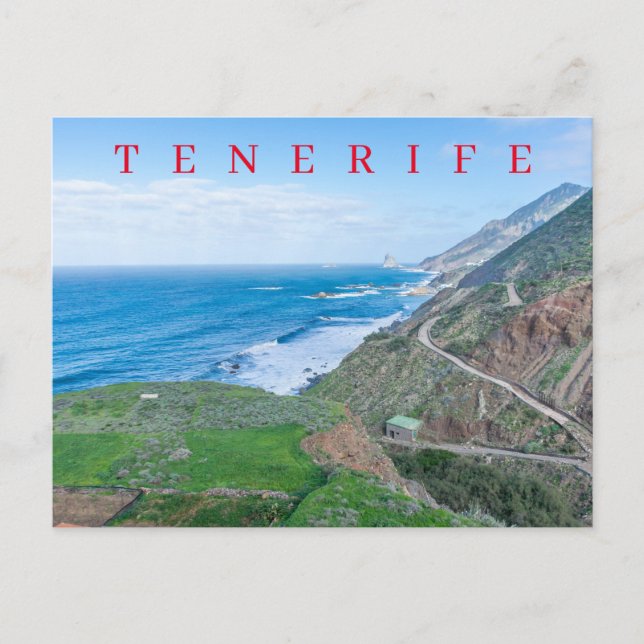 Carte postale de vue de Taganana à Tenerife (Devant)