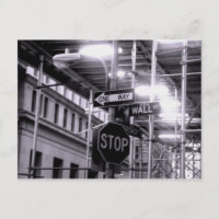 Carte postale de Wall Street