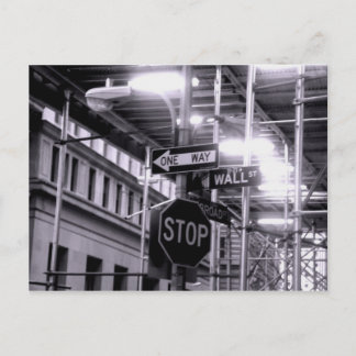 Carte postale de Wall Street