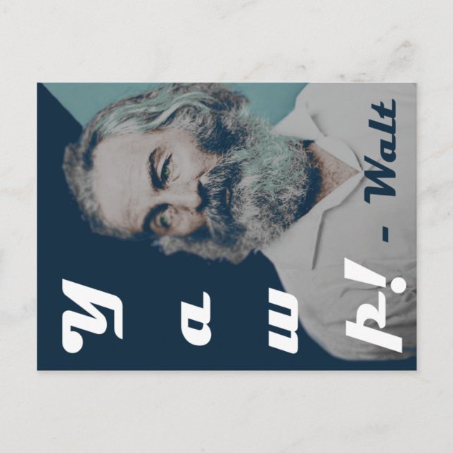 Carte postale de Walt Whitman (Devant)