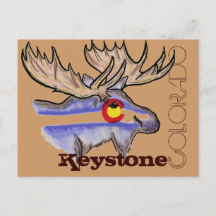 Carte postale de wapiti de Keystone Colorado
