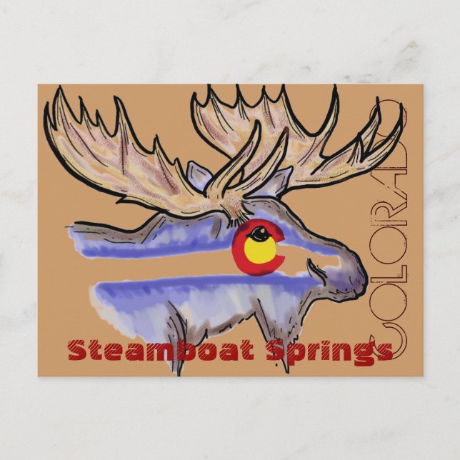 Carte postale de wapitis Colorado Springs (Devant)