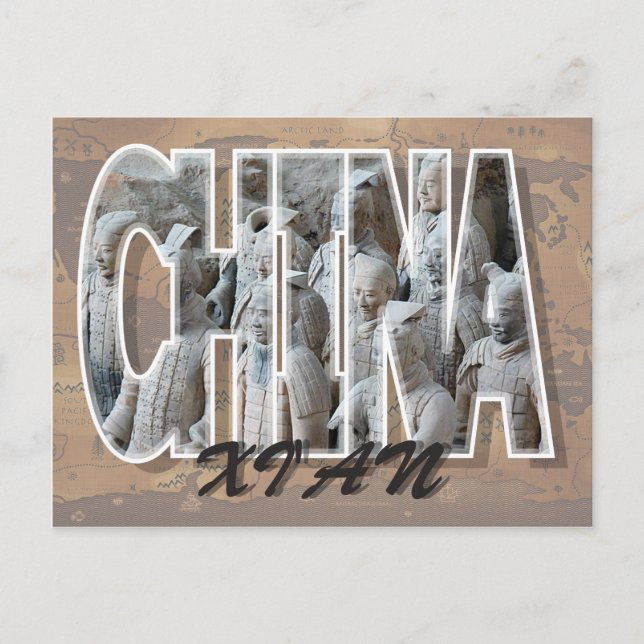 Carte postale de Xi'an, Chine (Devant)