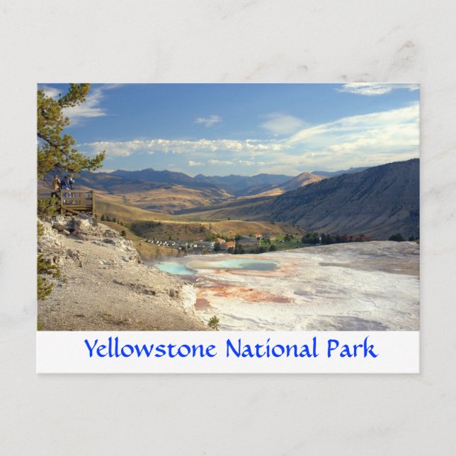 Carte postale de Yellowstone Park Mammoth Hot Spri (Devant)