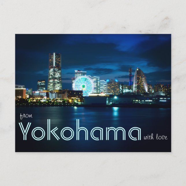 Carte Postale De Yokohama Minatomirai Avec Love Bay Port Japon (Devant)