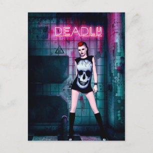 Carte Postale Deadly Gothic Girl