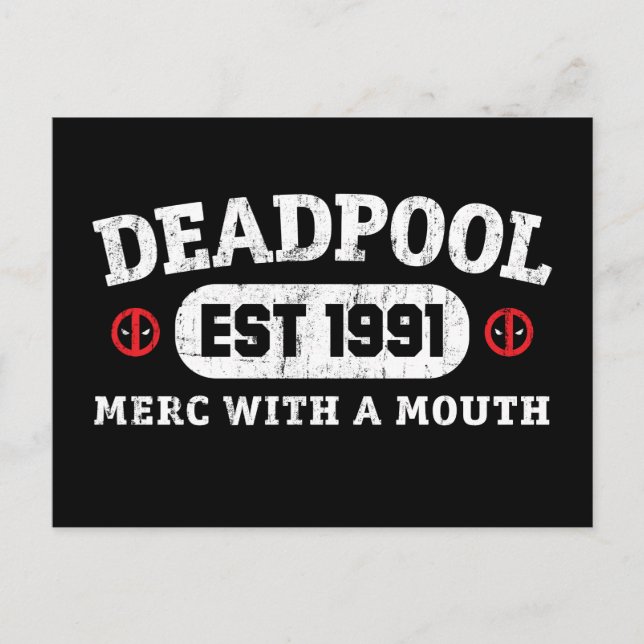 Carte Postale Deadpool | Établ. 1991 (Devant)