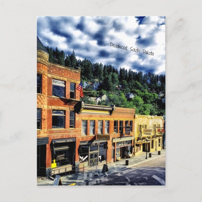 Carte Postale Deadwood, Dakota du Sud (Devant)