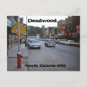Carte postale Deadwood South Dakota Retro 1962