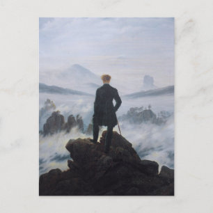 Carte Postale Déambulateur au-dessus de la mer de brouillard
