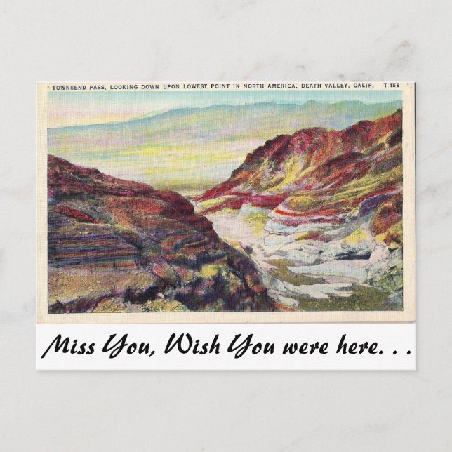 Carte Postale Death Valley, Californie (Devant)