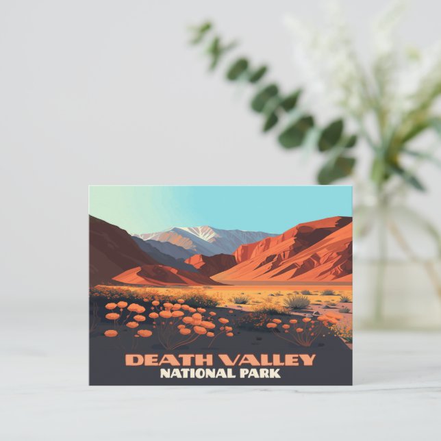 Carte Postale Death Valley National Park California Poppies (Debout devant)