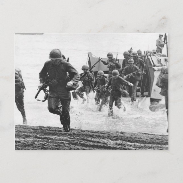 Carte Postale Débarquement de Guadalcanal (Devant)