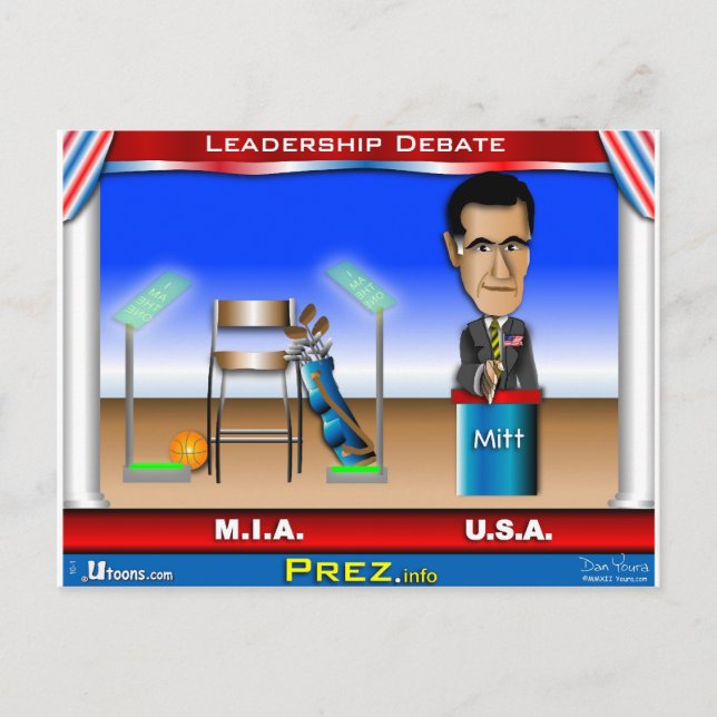 Carte Postale Débat sur le leadership (Devant)