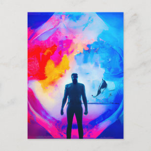 Carte Postale Debout dans les couleurs