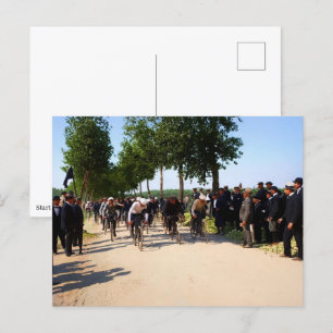 Carte Postale Début de la première Tour de France vers 1903 en c