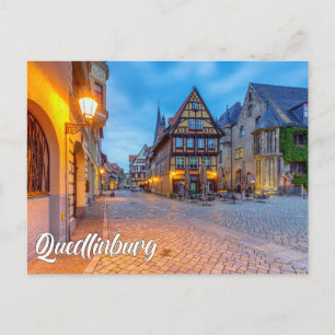 Carte Postale Début de soirée à Quedlinburg, Allemagne